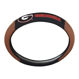 FANMATS 62126 Georgia Bulldogs Football Grip Steering Wheel Cover 15