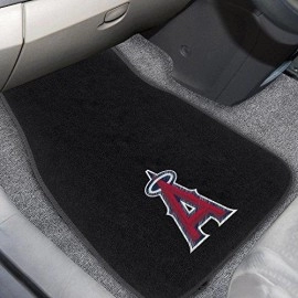 MLB - Los Angeles Angels Embroidered Car Mat Set - 2 Pieces