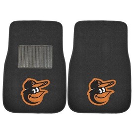 MLB - Baltimore Orioles Embroidered Car Mat Set - 2 Pieces