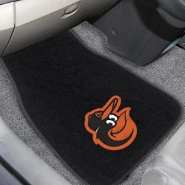 MLB - Baltimore Orioles Embroidered Car Mat Set - 2 Pieces