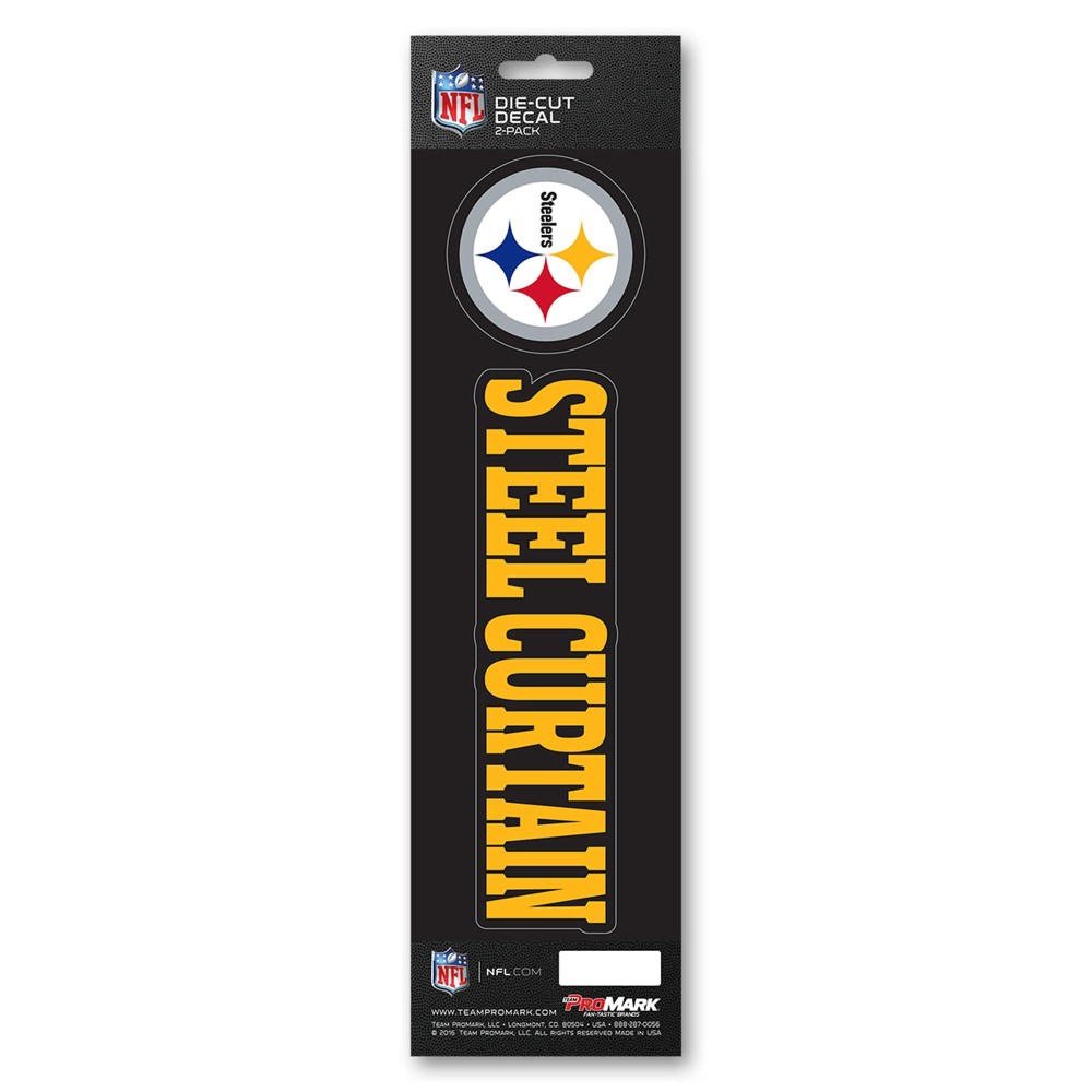 Fanmats, NFL - Pittsburgh Steelers Team Slogan Decal