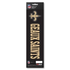 Fanmats, NFL - New Orleans Saints Team Slogan Decal