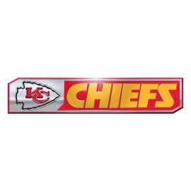 Fanmats NFL - Kansas City Chiefs 2 Piece Heavy Duty Alumnium Truck Emblem Set , Red, 1.75