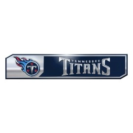 FANMATS NFL - Tennessee Titans 2 Piece Heavy Duty Alumnium Truck Emblem Set - 1.75 x 8