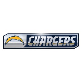 FANMATS NFL - Los Angeles Chargers 2 Piece Heavy Duty Alumnium Truck Emblem Set, Blue, 1.75