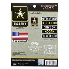 United States Army Decal Pack - 11 Piece US Army Military Stickers Decals