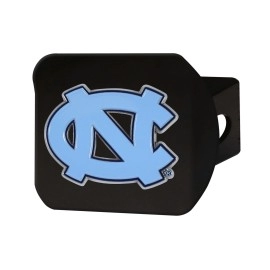 FANMATS 22808 North Carolina Tar Heels Black Metal Hitch Cover - 3D Color Emblem