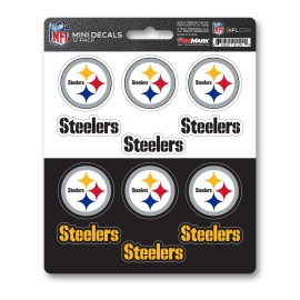 FANMATS 61133 Pittsburgh Steelers 12 Count Mini Decal Sticker Pack