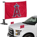 FANMATS 61838 Los Angeles Angels Ambassador car Flags - 2 Pack Mini Auto Flags, 4in X 6in, Perfect for Hood or Trunk