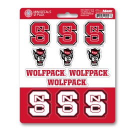 Fanmats, North Carolina State University Mini Decal 12-pk