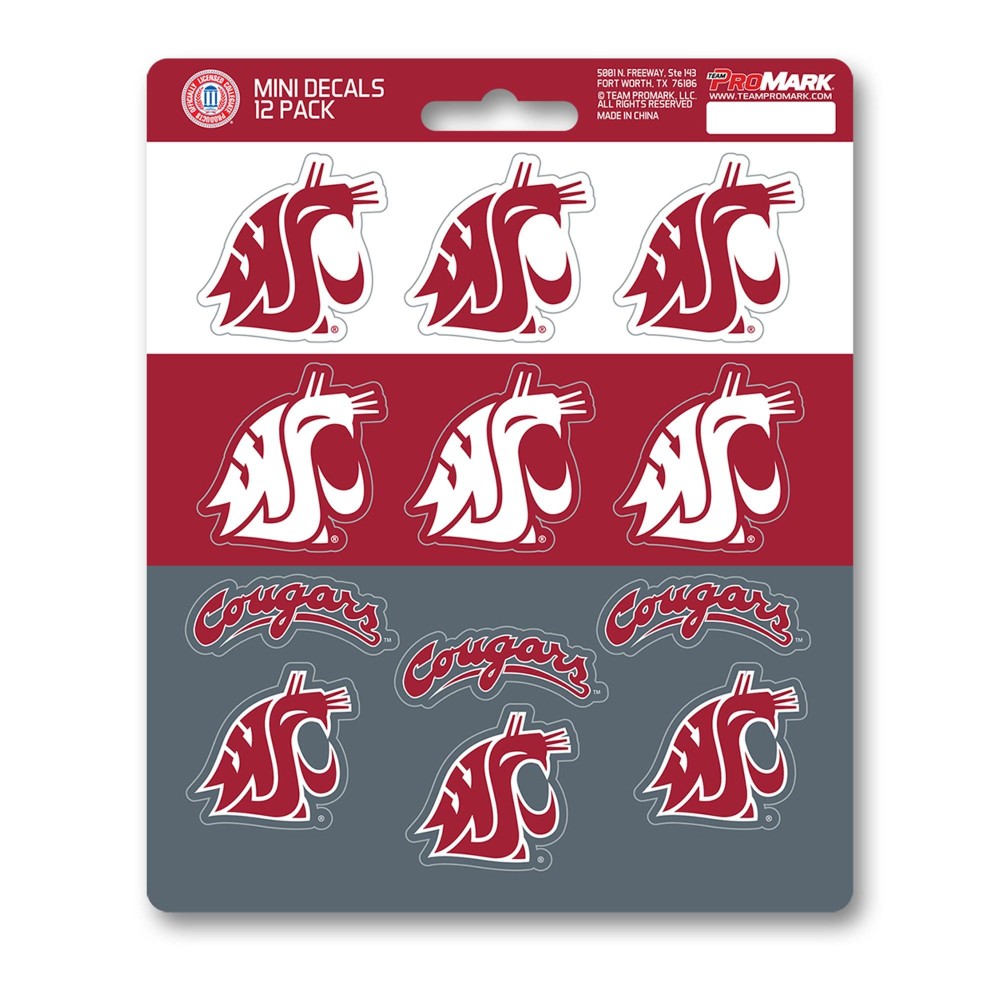 Fanmats, Washington State University Mini Decal 12-pk