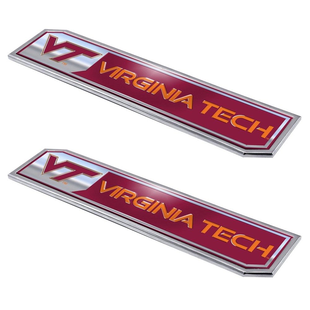 Fanmats, Virginia Tech Embossed Truck Emblem 2-pk