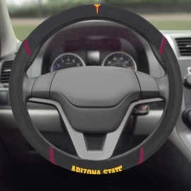 FANMATS 25001 Arizona State Sun Devils Embroidered Steering Wheel Cover
