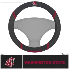 FANMATS 25600 Washington State Cougars Embroidered Steering Wheel Cover