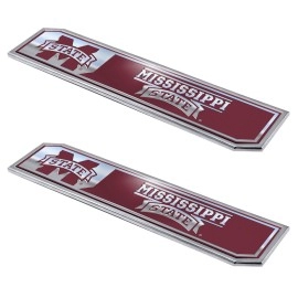 Fanmats, Mississippi State University Embossed Truck Emblem 2-pk