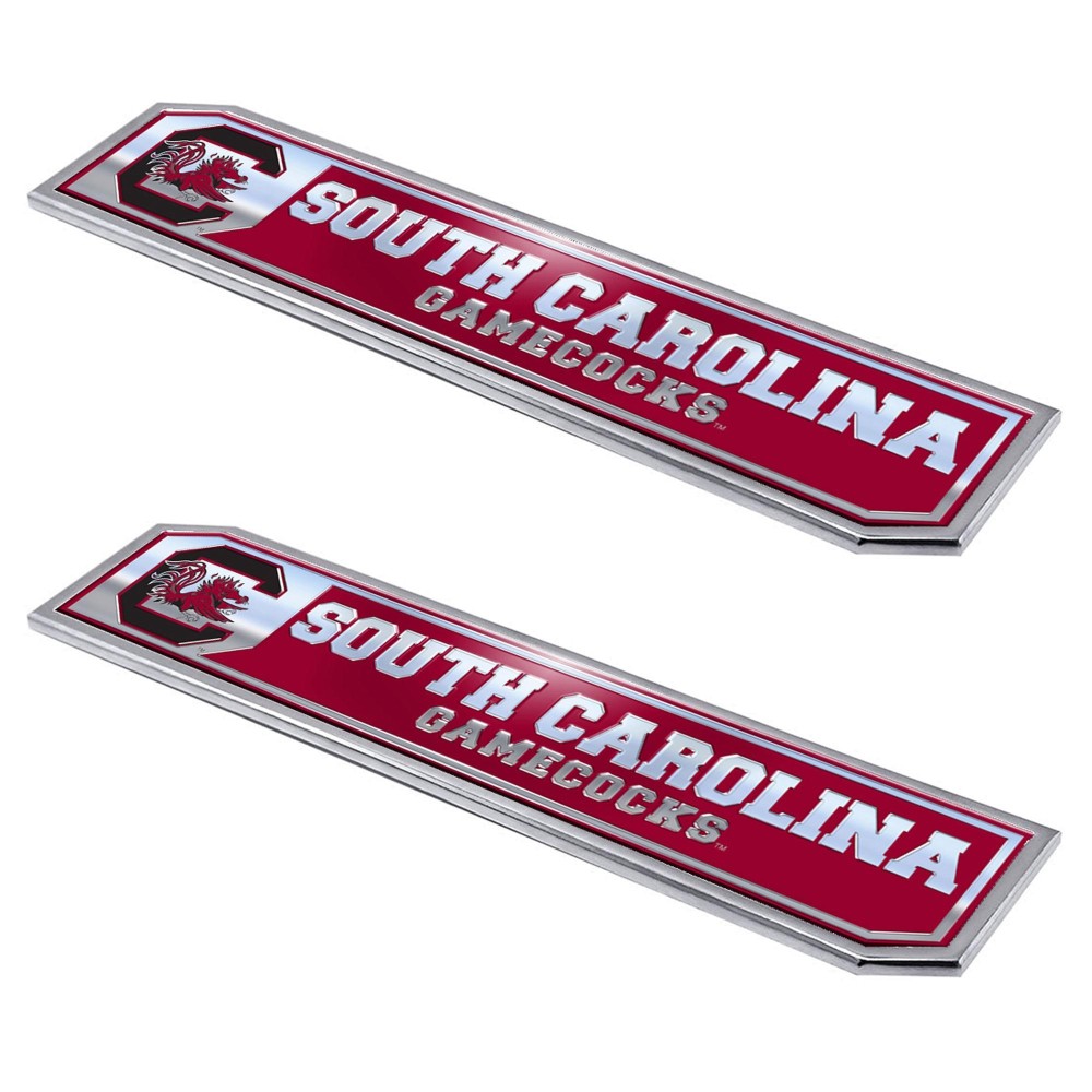 Fanmats, University of South Carolina Embossed Truck Emblem 2-pk