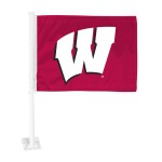 Wisconsin Badgers Car Flag Large 1pc 11