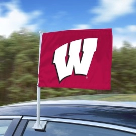 Wisconsin Badgers Car Flag Large 1pc 11