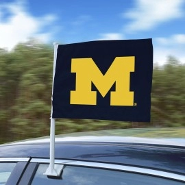 Michigan Wolverines Car Flag Large 1pc 11