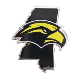 Fanmats, University of Southern Mississippi Embossed State Emblem