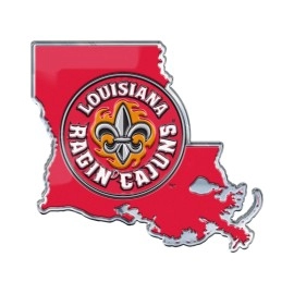 Fanmats, University of Louisiana-Lafayette Embossed State Emblem