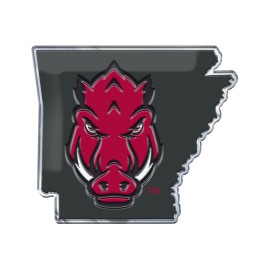 Fanmats, University of Arkansas Embossed State Emblem