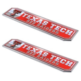 Fanmats, Texas Tech University Embossed Truck Emblem 2-pk