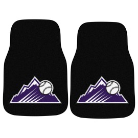 Fanmats, MLB - Colorado Rockies 2-pc Carpet Car Mat Set