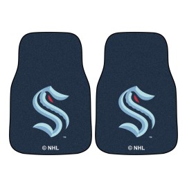 Fanmats, NHL - Seattle Kraken 2-pc Carpet Car Mat Set