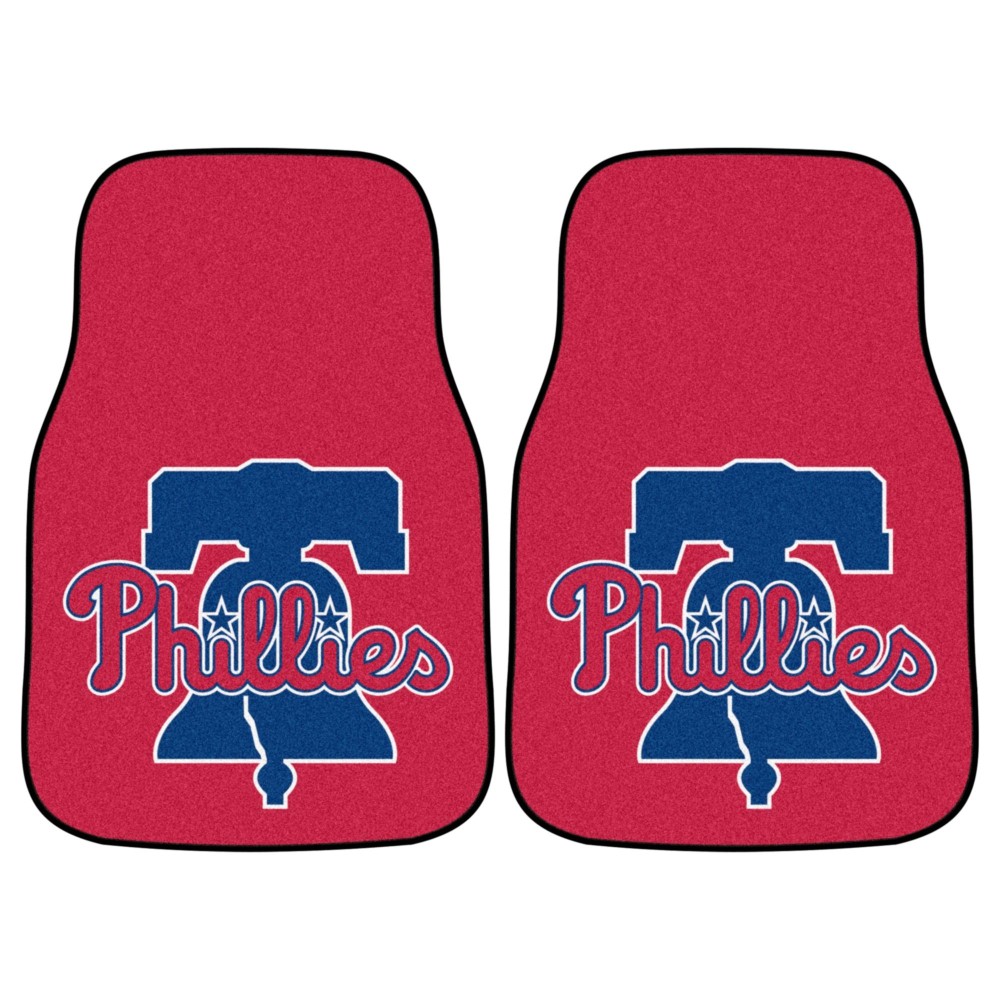 Fanmats, MLB - Philadelphia Phillies 2-pc Carpet Car Mat Set