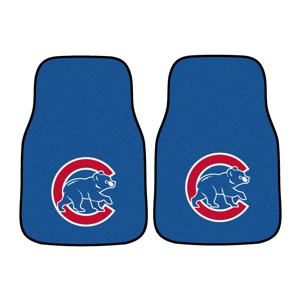 Fanmats, MLB - Chicago Cubs 2-pc Carpet Car Mat Set