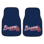 Fanmats, MLB - Atlanta Braves 2-pc Carpet Car Mat Set