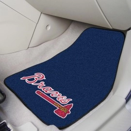 Fanmats, MLB - Atlanta Braves 2-pc Carpet Car Mat Set