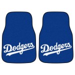 Fanmats, MLB - Los Angeles Dodgers 2-pc Carpet Car Mat Set