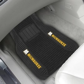 Fanmats, University of Wisconsin-Milwaukee 2-pc Deluxe Car Mat Set