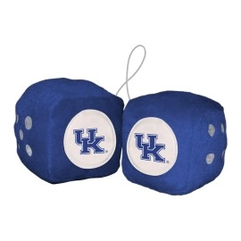 Kentucky Team Color Fuzzy Dice Dcor 3