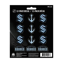 Seattle Kraken 12 Count Mini Decal Sticker Pack