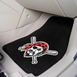 Pittsburgh Pirates Front Carpet Car Mat Set - 2 Pieces - Pirate Head Alternate Logo