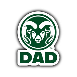 Colorado State Rams Proud Dad Die Cut Decal 2-Pack
