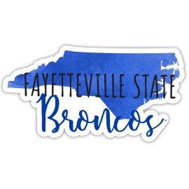 Fayetteville State University Watercolor State Die Cut Decal 2-Inch 4-Pack