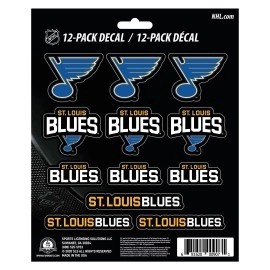 St. Louis Blues 12 Count Mini Decal Sticker Pack