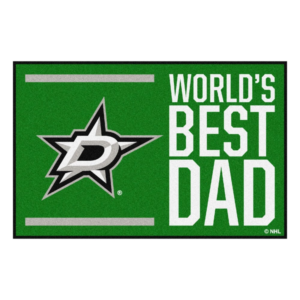 Dallas Stars Starter Mat Accent Rug - 19in. x 30in. World's Best Dad Starter Mat