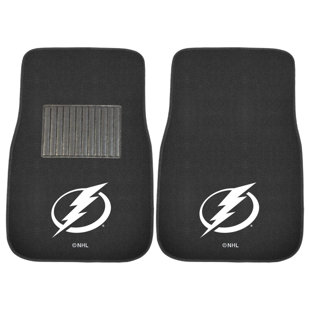 Tampa Bay Lightning Embroidered Car Mat Set - 2 Pieces