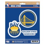 Golden State Warriors 3 Piece Decal Sticker Set