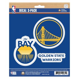 Golden State Warriors 3 Piece Decal Sticker Set