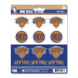 New York Knicks 12 Count Mini Decal Sticker Pack