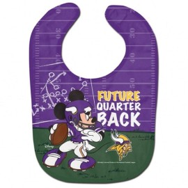 Wincraft NFL Minnesota Vikings All Pro Style Baby Bib, One Size, Team Color