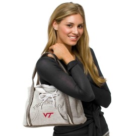 Littlearth Womens NCAA Virginia Tech Hokies Hoodie Purse, Grey, 9.5