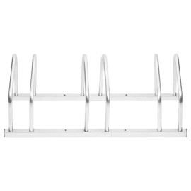 vidaXL Bike Rack for 3 Bikes Galvanized Steel