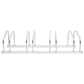 vidaXL Bike Rack for 4 Bikes Galvanized Steel